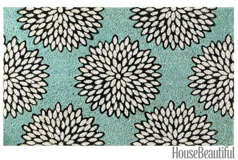 Cool Doormats Modern Welcome Door Mats Dahlia Print Rug