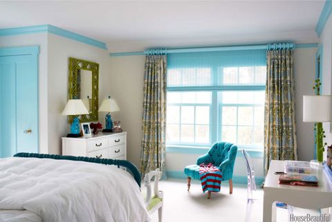 blue trim walls