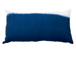 dyed indigo pillow