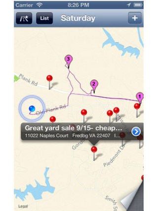 Yard Sale Mapper Android