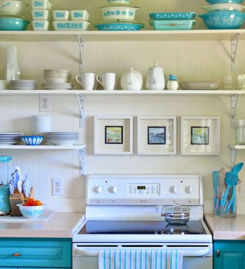 Hometalk Turquoise Kitchen Makeover - Colorful Kitchen Renovation