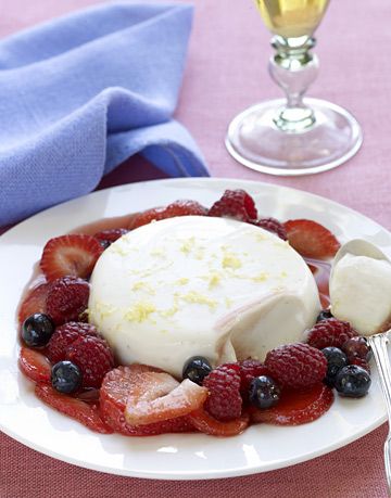 Ina Garten Dessert Recipe Panna Cotta With Balsamic Berries From Ina Garten