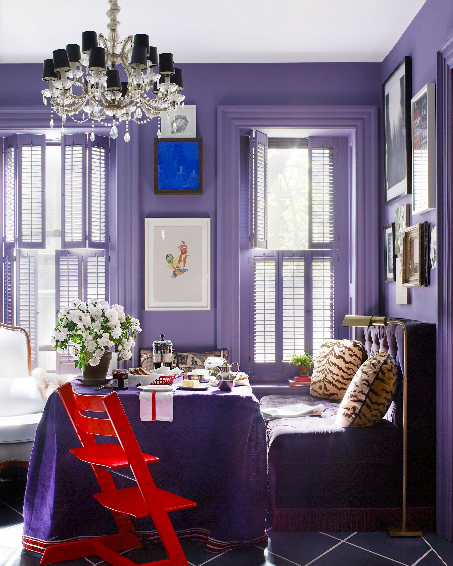 purple living room color ideas