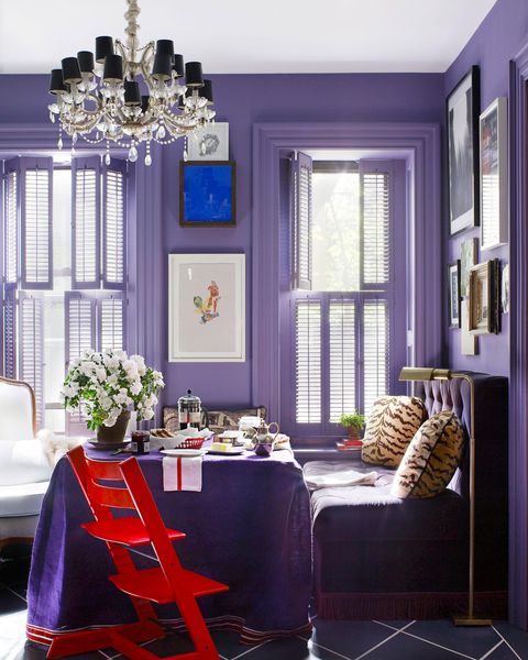 Lavender Lilac And Violet Decorating Ideas, Purple Dining Room Decorating Ideas