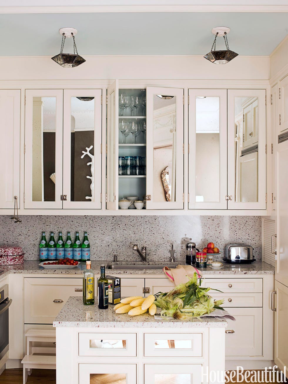 mirrored cabinets