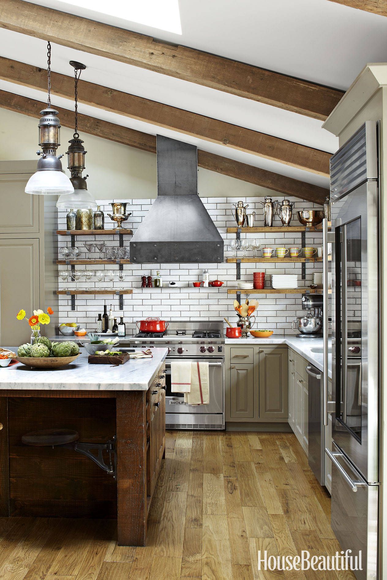 Open Shelving These 15 Kitchens, Commercial Kitchen Shelving Ideas