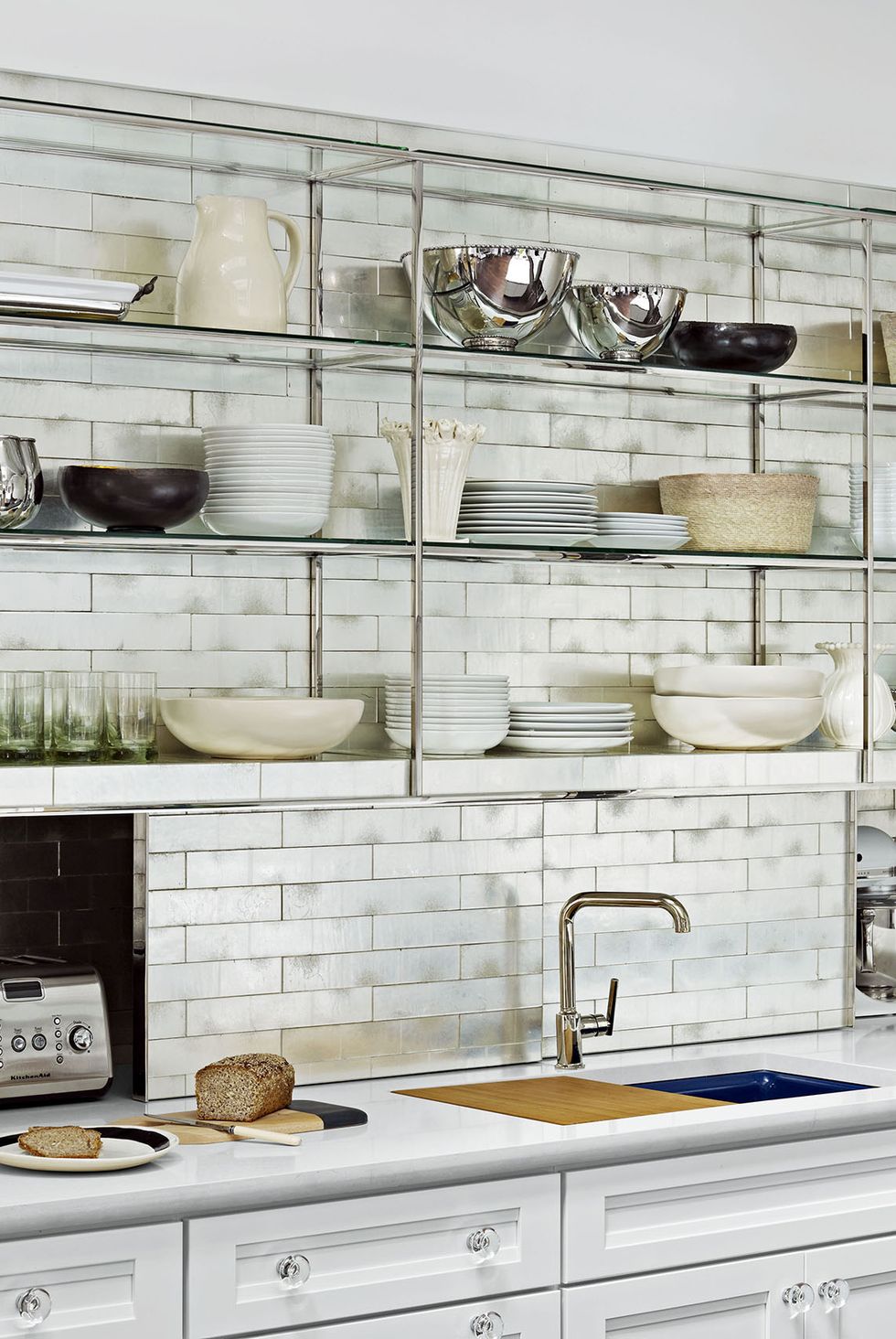 20 Kitchen Open Shelf Ideas - How to Use Open Shelving in Kitchens