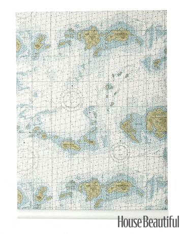 Nautical Chart Wallpaper