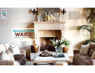 living room layout in magazine