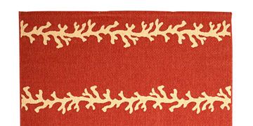 red coral rug