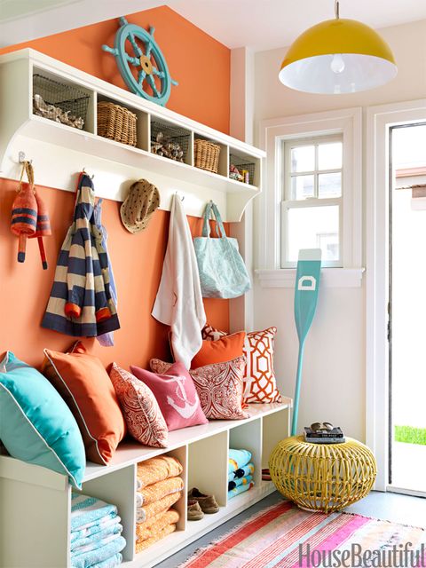 orange mudroom