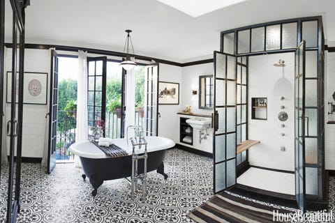 Industrial chic bathroom