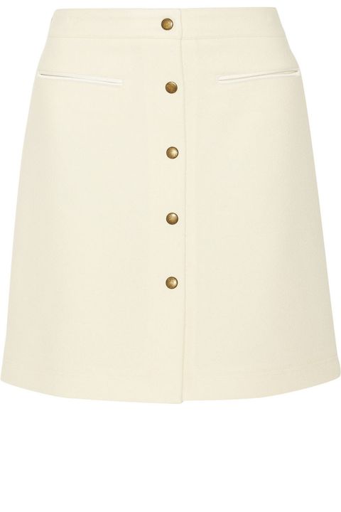 The New Skirt: A-Line and Buttoned-Up