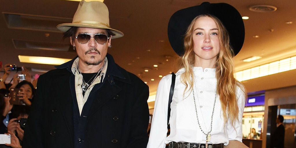 Amber Heard and Johnny Depp Airport Style - Johnny Depp and Amber Heard ...