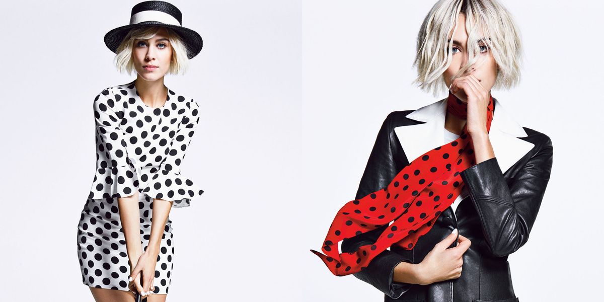 Alexa Chung Spring Fashion Shoot for Harper - Alexa Chung Goes Mod in ...
