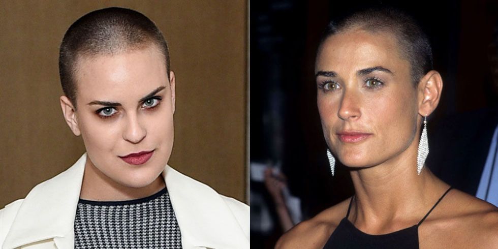 Tallulah Willis Copies Demi Moore's Buzz Cut - Best ...