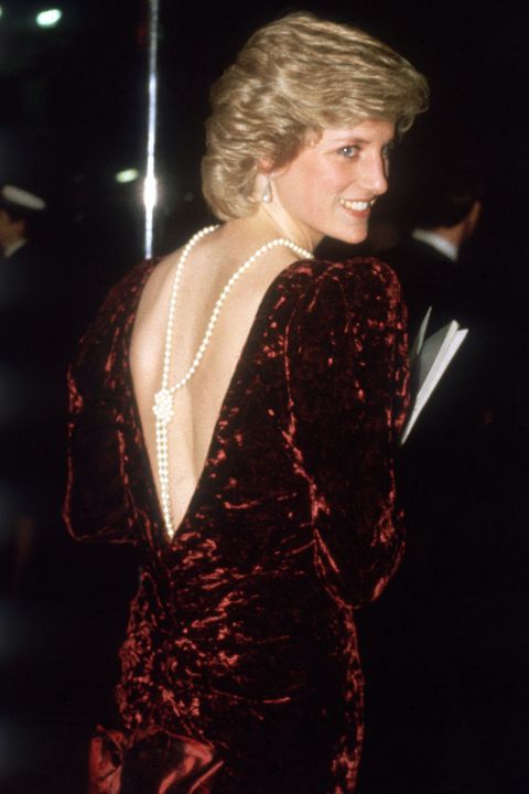 Diana (1961 - 1997), the Princess of Wales, attends the film premiere of 'Back To The Future'.    (Photo by Keystone/Getty Images)