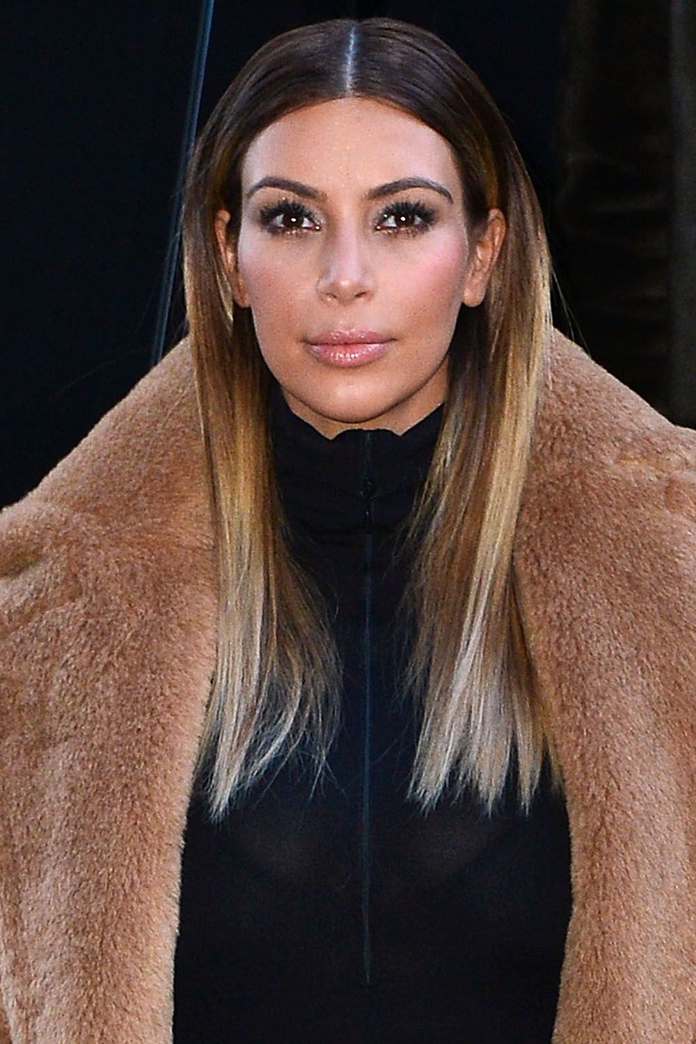 kim kardashian makeup blonde hair