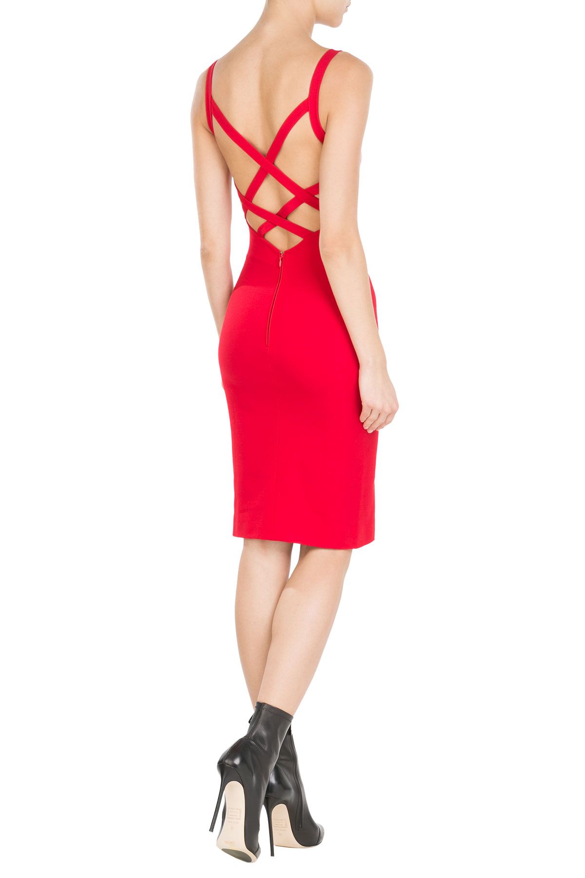 backless strap dress