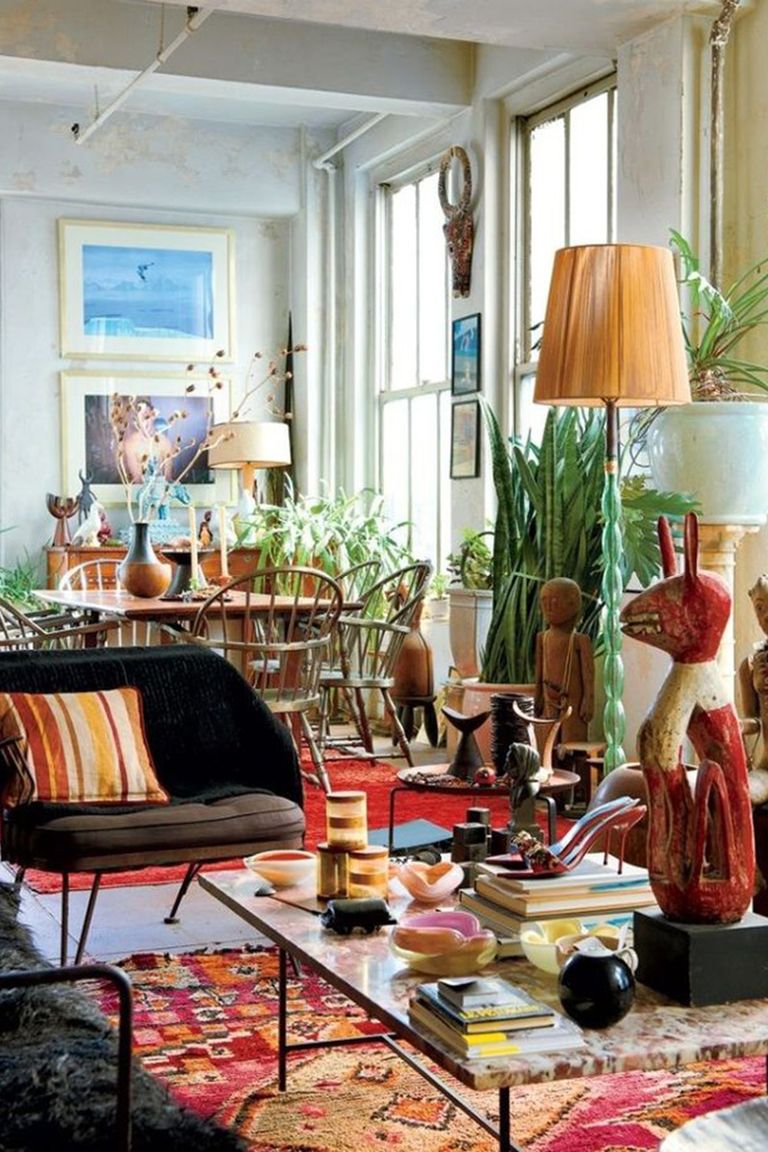 Creatice Boho Chic Interior Design Style for Living room