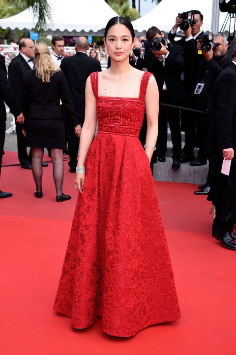 CANNES, FRANCE - MAY 24:  Actress Zhou Yun attends the closing ceremony and Premiere of "La Glace Et Le Ciel" ("Ice And The Sky") during the 68th annual Cannes Film Festival on May 24, 2015 in Cannes, France.  (Photo by Clemens Bilan/Getty Images)