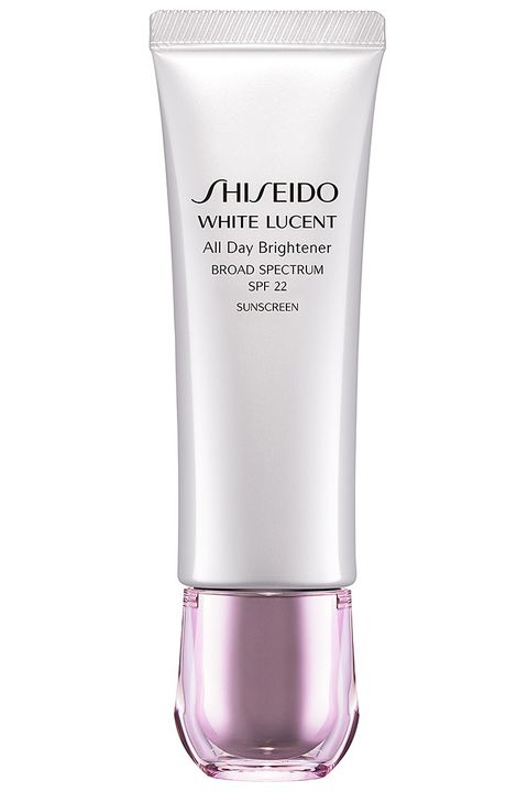 "Keep skin hydrated with a sheer moisturizer that has light reflecting properties. This is the secret to keeping your skin moist and glowy on its own," says Carmindy. This SPF moisturizer has timed-release brightening capsules that work throughout the day to keep your skin looking awake and over time to erase dark spots. 

<strong>Shiseido </strong>White Lucent All Day Brightener, $57, <a target="_blank" href="http://www.shiseido.com/white-lucent-all-day-brightener/0730852113428,en_US,pd.html?gclid=CP6thLrOtcYCFYc6gQodBhoFQg">shiseido.com</a>.
