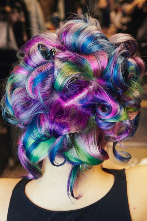How To Get Rainbow Hair Color My Transformation To Sand Art Hair