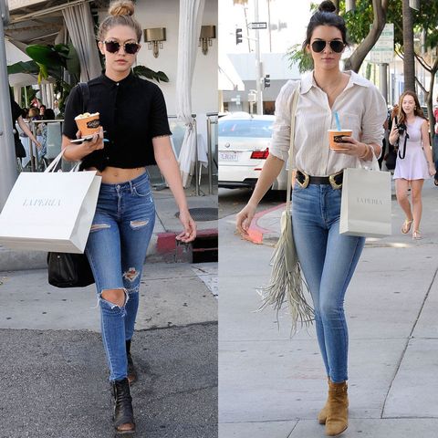 Gigi Hadid and Kendall Jenner's Chic Street Style - Models Gigi Hadid ...