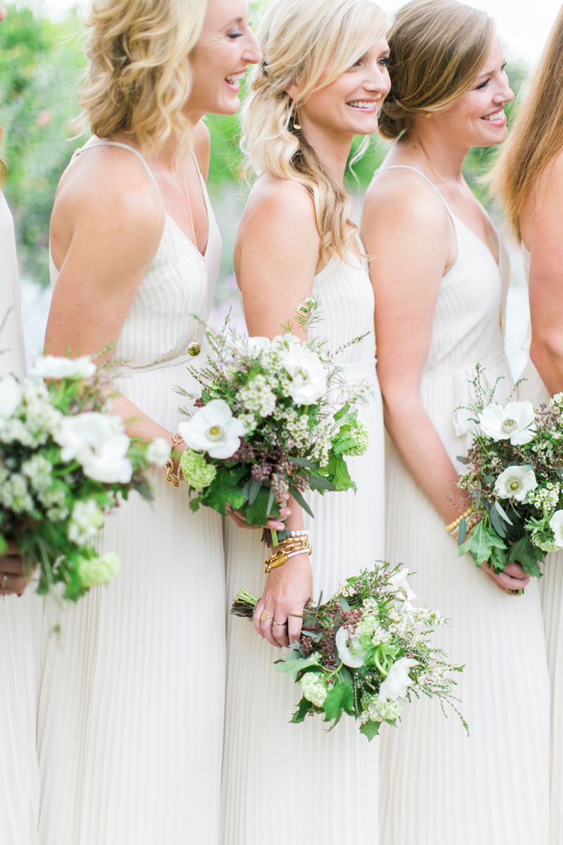 all white wedding attire