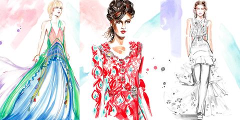 Fashion Month Illustrated: Editor Favorite Looks