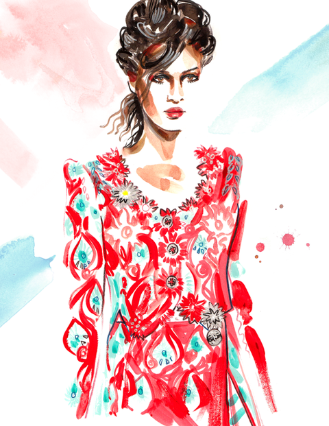Fashion Month Illustrated: Editor Favorite Looks
