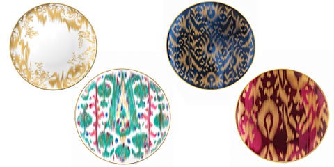 For Best Occasions <p><strong>Hermes</strong> plates, 0-,960, <a href="http://usa.hermes.com/house/table/porcelain-earthenware/voyage-en-ikat.html?xtor=sec-1004&utm_source=google&utm_medium=cpc&utm_campaign=B-Home-Natl-US-Exact&utm_content=text&utm_term=hermes+plates" target="_blank">hermes.com</a>. </p>