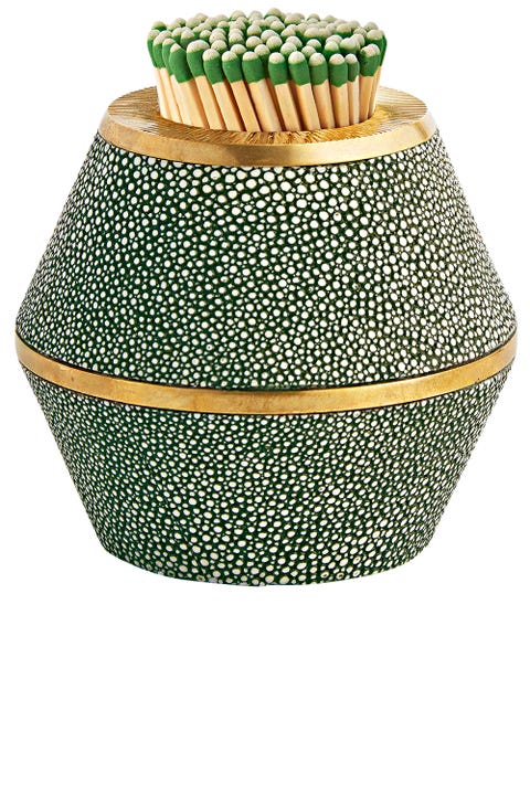 Aerin <p>"Aerin Lauder's home collection is in the best taste. I have her shagreen pieces all over."</p><p><strong>Aerin Lauder </strong>match striker, 0, <a href="http://www.aerin.com/" target="_blank">aerin.com</a>.</p>