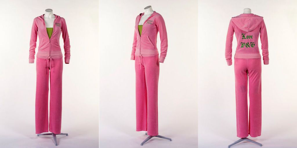 juicy couture tracksuit with juicy on the bum pink