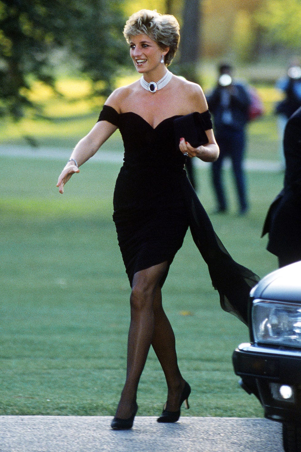 <p style="display: inline !important;">The obsession with Princess Diana of Wales' fashion sense was observed around the world. When she wed in the '80s wearing a huge, fluffy white wedding dress with leg of mutton style sleeves, brides across the globe followed suit. Her off-the-shoulder gowns, always worn with some form of pearls, raised eyebrows in the tabloids, but the rest of the world mimicked her style. Before her divorce, she put British-based fashion on the map, wearing labels such<strong> </strong>as<strong> </strong>Catherine Walker, Bellville Sassoon, and Gina Fratini.<strong></strong>    </p>