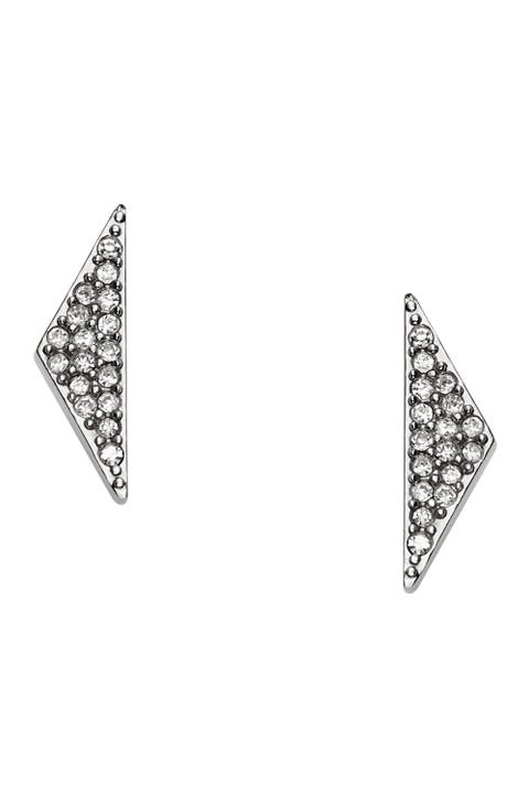 Fossil Triangle Glitz Studs <p>"I am obsessed with art deco-inspired jewelry. I love these studs, because they make a statement without overpowering an outfit. If you have multiple piercings, you can still work them in with other dainty pieces." </p><p><em>, <a href="https://ad.doubleclick.net/ddm/clk/298698984;125783203;d" target="_blank">fossil.com</a></em><br></p>