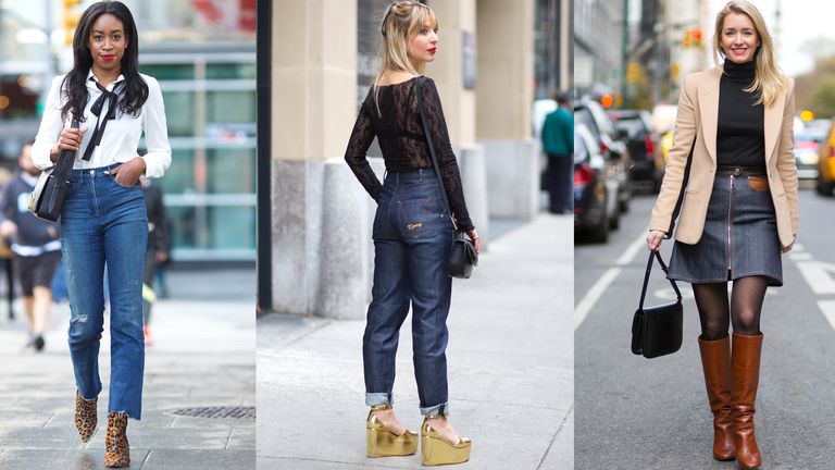 How to wear high-waisted jeans