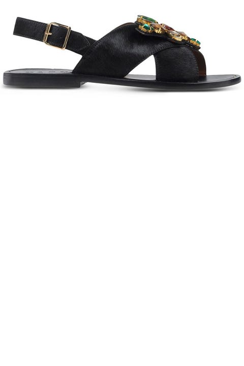 black flat party shoes