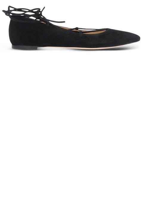 black flat party shoes