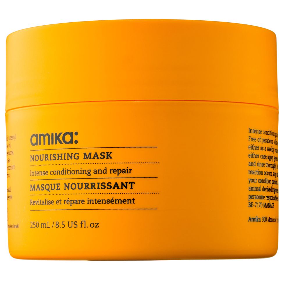 <p>A weekly dose of this Obliphica oil mask will dial up the shine, deeply moisturize and guarantee your hair can hold its own against dry winds. </p><p><em>Amika Nourishing Mask, $28, <a href="http://www.sephora.com/nourishing-mask-P404916?skuId=1788207&om_mmc=ppc-GG&mkwid=sUmE35aQ1&pcrid=49113166239&pdv=c&site=_search&country_switch=&lang=en&gclid=CN2RgNHhk8oCFYQXHwodTIINWg" target="_blank">sephora.com</a>.</em></p>