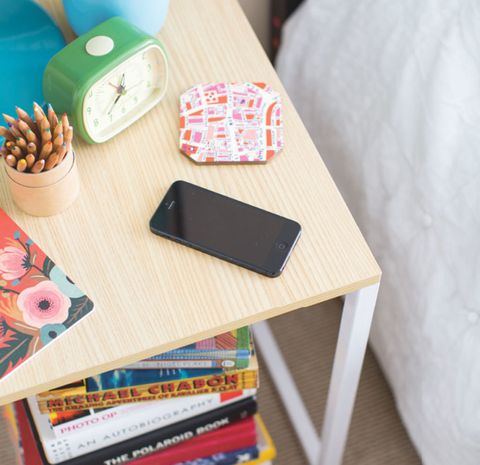 <p>When you attach a futuristic charging mat to the bottom of your bedside table, you can charge your phone without even thinking about it — making it literally impossible to forget to plug in your device at night.</p><p><a href="http://www.brit.co/diy-phone-charging-nightstand/" target="_blank"><em>Get the tutorial at Brit + Co »</em></a></p>
