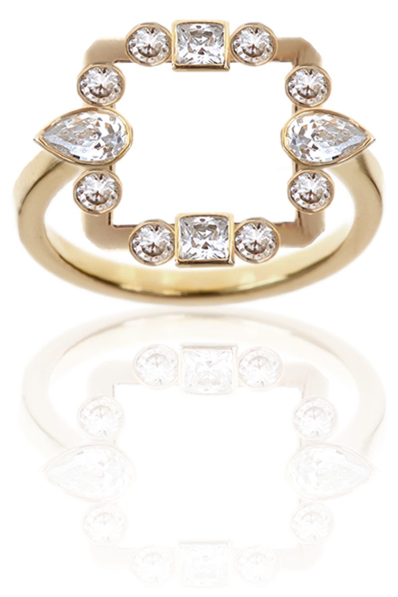 <p>Admiring her grandmother's collection throughout her youth kept jewelry top of mind for designer Ilana Sarna. Inspired by landscapes and cityscapes, including her native New York and her new hometown of Tel Aviv, Ilana's dainty stackable rings and stand-alone commitment pieces are a perfect fit for the jetsetter and the modernist alike. </p><p><em>Ilana Ariel "Stepping Stone Flower Ring" in 14k yellow gold with diamonds. $2,340, <a href="http://ilanaarielcollections.com/">ilanaarielcollections.com</a> </em><span class="redactor-invisible-space"><em></em></span></p><p><em></em></p><p><em></em>
</p><p><em></em></p><p><em></em><em></em></p>