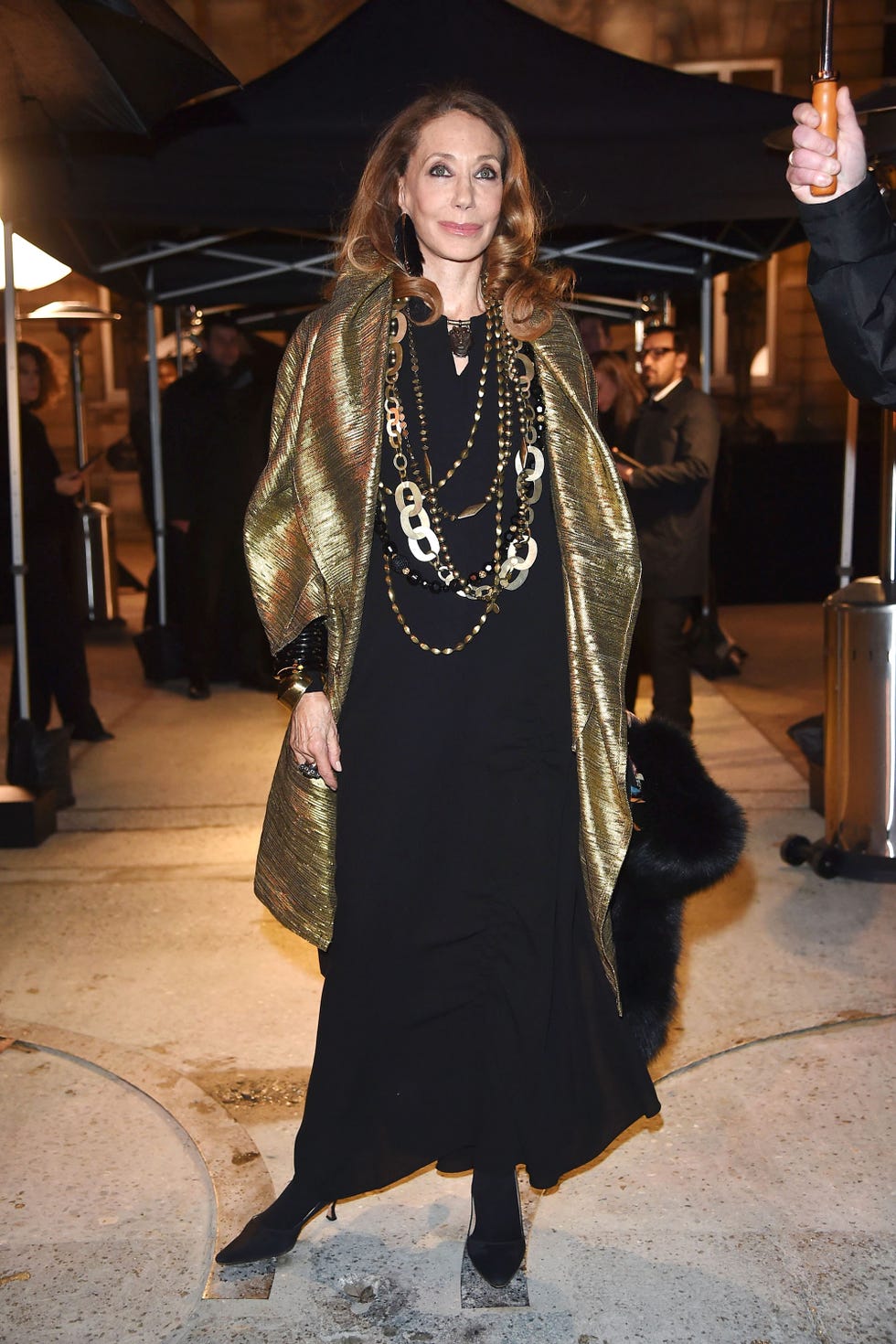 Outerwear, Jewellery, Style, Fashion, Street fashion, Fashion model, Necklace, Long hair, Fashion design, Body jewelry, 