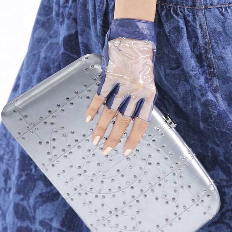 Blue, Finger, Nail, Denim, Electric blue, Glove, Cosmetics, Nail care, Safety glove, Nail polish, 