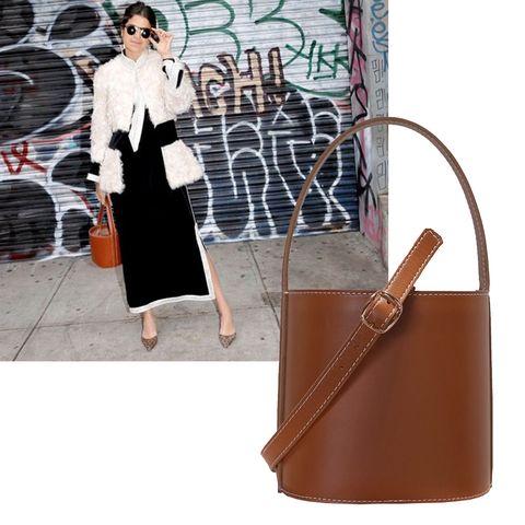 <p>This classic silhouette is still big on the streets, and new label Staud's adorable mini version (so you're forced to stash only the essentials) is a must-like. </p><p><em>Staud bucket bag, $295, <a href="https://staud.clothing/product/1573" target="_blank">staud.clothing</a>. </em><br></p>