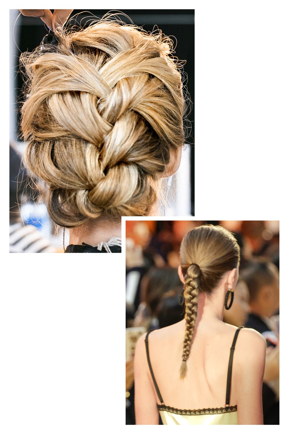 Brown, Hairstyle, Style, Earrings, Beauty, Blond, Neck, Hair accessory, Back, Long hair, 