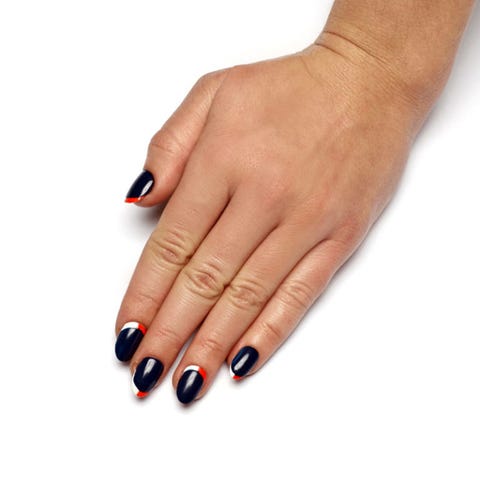 Super Bowl 2016 Nail Art - Denver Broncos Carolina Panthers Manicure image - Super Bowl 2016 Nail Art - Denver Broncos Carolina Panthers Manicure