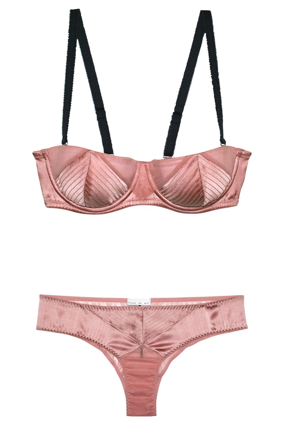 <p>So your outfit is totally chic underneath, too. <em>Fleur Du Mal Satin and Chiffon Convertible Underwire Bra, $128, <a href="https://shop.harpersbazaar.com/Designers/F/Fleur-Du-Mal/Satin-and-Chiffon-Convertible-Underwire-Bra-5847.html" target="_blank"><strong>shopBAZAAR.com</strong></a>; Fleur Du Mal Satin Hipster, $45, <a href="https://shop.harpersbazaar.com/Designers/F/Fleur-Du-Mal/Satin-Hipster-5849.html" target="_blank"><strong>shopBAZAAR.com</strong></a>.</em></p>