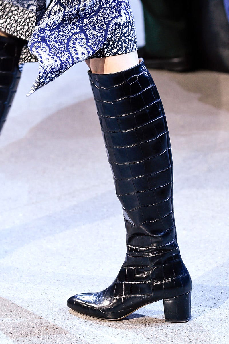 Blue, Textile, Human leg, Fashion, Electric blue, Boot, Street fashion, Umbrella, Knee-high boot, Leather, 