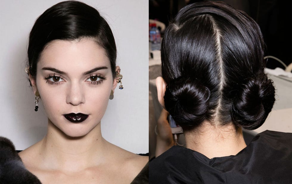 Ear, Hairstyle, Forehead, Eyebrow, Eyelash, Style, Earrings, Beauty, Fashion, Eye shadow, 